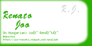 renato joo business card